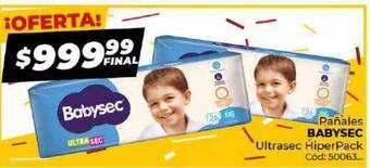 Diarco Pañales babysec ultrasec hiperpack oferta