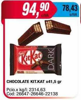 Maxiconsumo Chocolate kit kat oferta