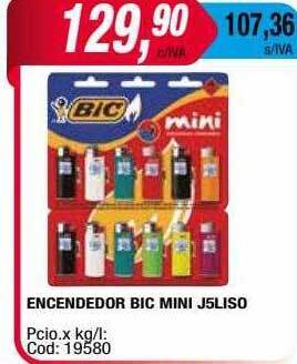 Maxiconsumo Encendedor bic mini j5liso oferta