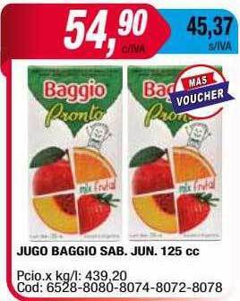 Maxiconsumo Jugo baggio sab. jun. oferta