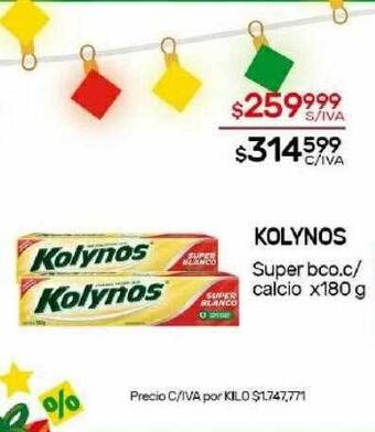 Nini Mayorista Kolynos super bco c calcio oferta