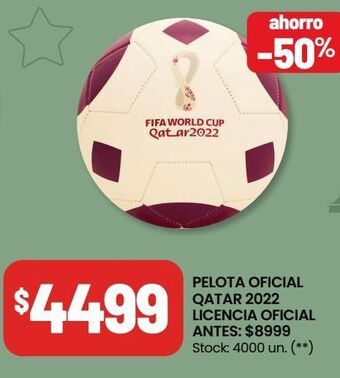 Changomas Pelota oficial qatar 2022 oferta