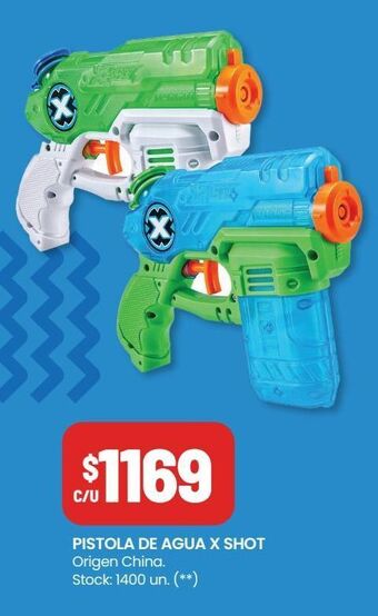 Changomas Pistola de agua x shot oferta
