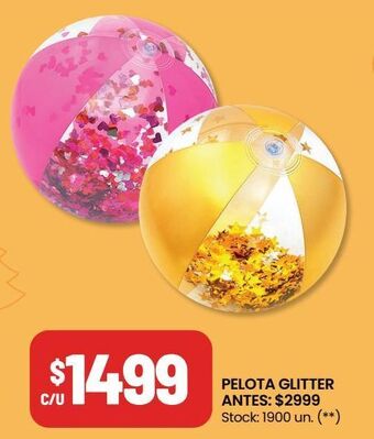 Changomas Pelota glitter oferta