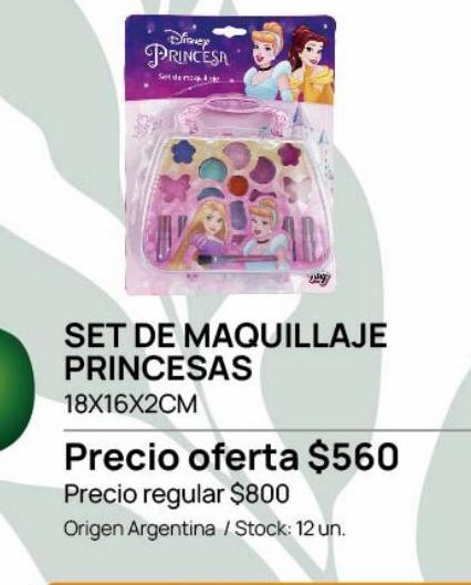 Set maquillaje princesas 18x16x2cm oferta en Jumbo Set maquillaje princesas 18x16x2cm oferta en Jumbo