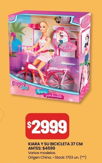 Changomas Kiara y su bicicleta 37cm oferta