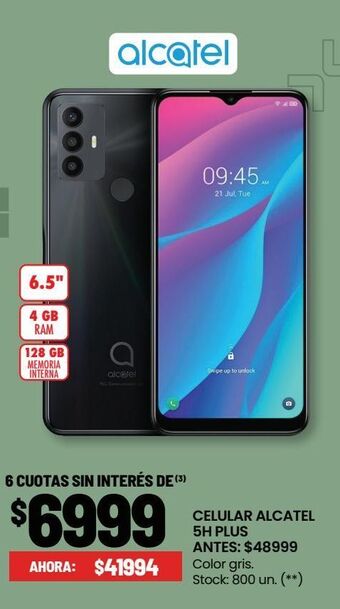 Changomas Celular alcatel oferta