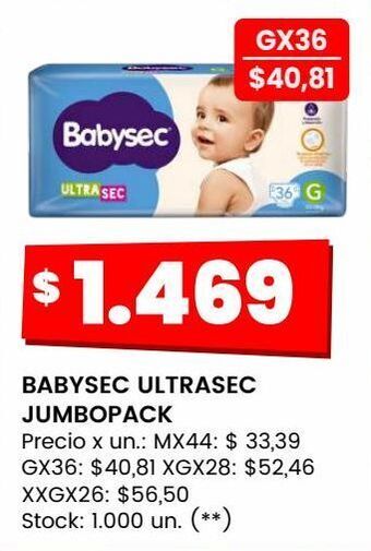 Changomas Babysec ultrasec jumbopack oferta
