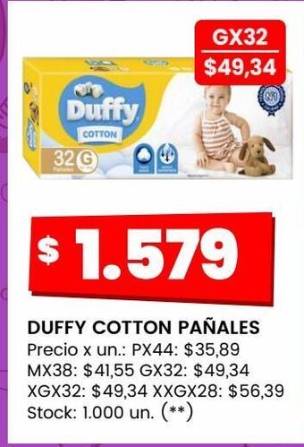 Changomas Duffy cotton pañales oferta