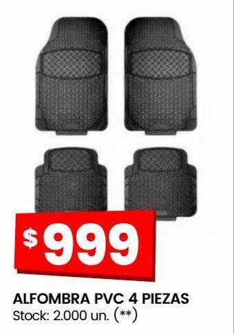 Changomas Alfombra pvc 4 piezas oferta