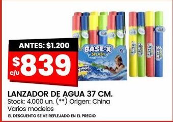 Changomas Lanzador de agua 37 cm oferta