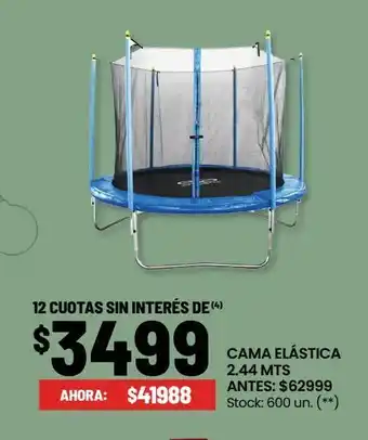 Changomas Cama elástica 2.44mts oferta