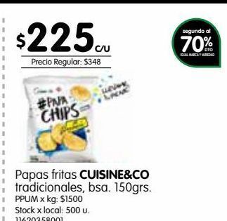 Jumbo Papas fritas cuisine & co. 150g oferta