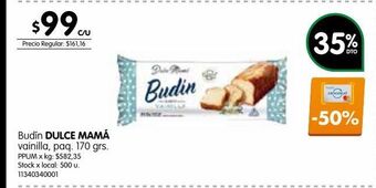 Jumbo Budín dulce mamá vainilla 170g oferta