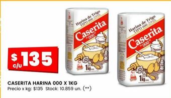 Changomas Caserita harina 000 x 1kg oferta