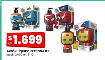 Changomas Jabón líquido personajes oferta