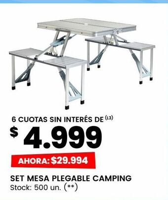 Changomas Carpa 4 personas reforzada oferta