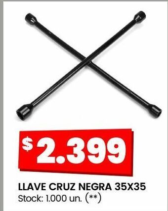 Changomas Llave cruz negra 35x35 oferta