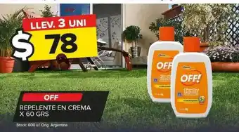 Carrefour Maxi Off repelente en crema x 60 oferta