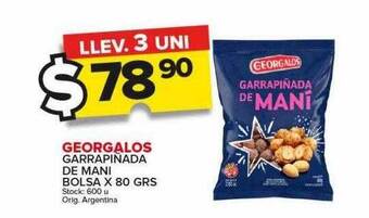Carrefour Maxi Georgalos garrapiñada de mani bolsa oferta
