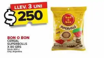 Carrefour Maxi Bon o bon cereal superbolls oferta