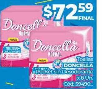 Diarco Toallas doncella pocket sin desodorante oferta