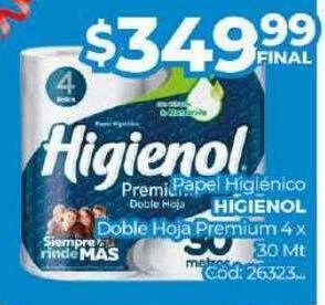 Diarco Papel higiénico higienol doble hoja premium oferta