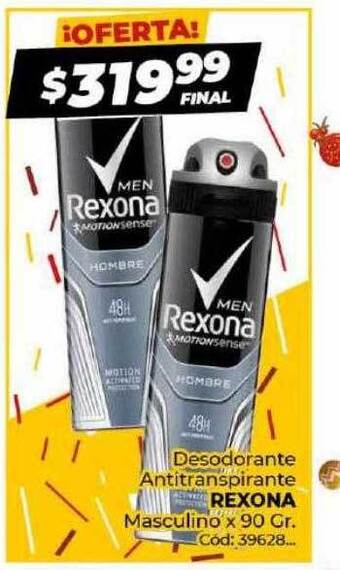 Diarco Desodorante antitranspirante rexona masculino oferta