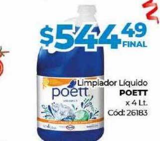 Diarco Limpiador líquido poett oferta