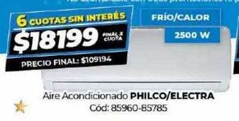 Diarco Aire acondicionado philco electra oferta