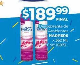 Diarco Desodorante de ambientes harpers oferta