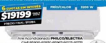 Diarco Aire acondicionado philco electra oferta