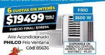 Diarco Aire acondicionado philco frio ventana oferta