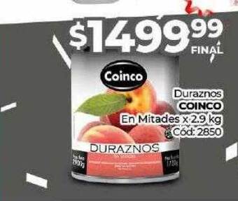 Diarco Duraznos coinco en mitades oferta