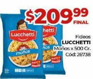 Diarco Fideos lucchetti moños oferta