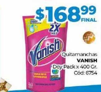 Diarco Quitamanchas vanish doy pack oferta