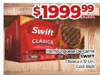 Diarco Hamburguesa de carne swift clásica oferta