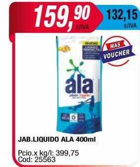 Maxiconsumo Jab. liquido ala oferta