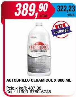 Maxiconsumo Autobrillo ceramicol oferta