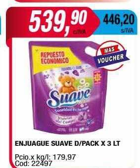 Maxiconsumo Enjuague suave d pack oferta