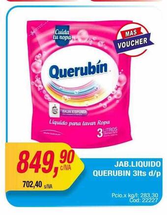 Maxiconsumo Jab. liquido querubin oferta