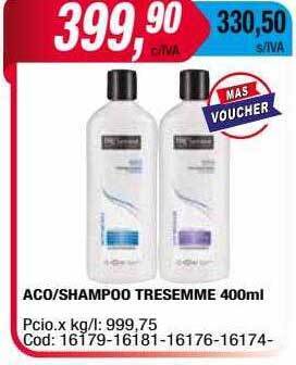 Maxiconsumo Aco shampoo tresemme oferta