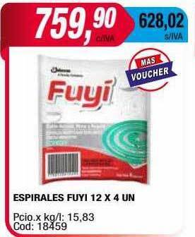 Maxiconsumo Espirales fuyi oferta