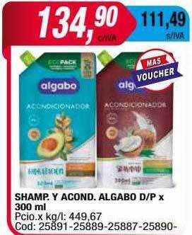 Maxiconsumo Shamp. y acond. algabo oferta