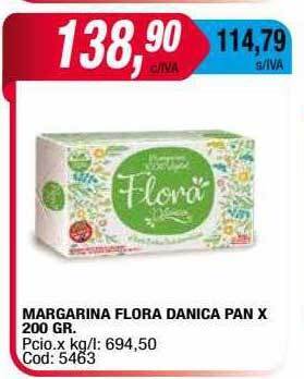 Maxiconsumo Margarina flora danica pan oferta