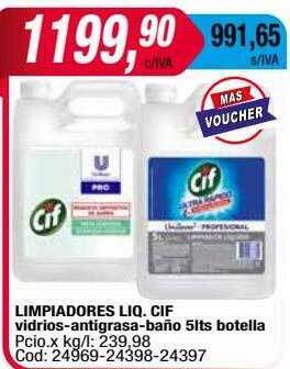 Maxiconsumo Limpiadores liq. cif oferta