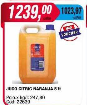 Maxiconsumo Jugo citric naranja oferta