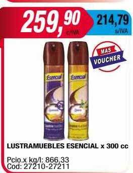 Maxiconsumo Lustramuebles esencial oferta