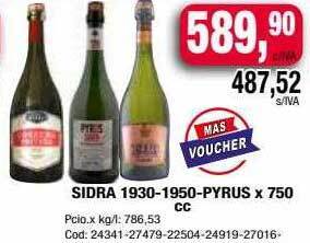 Maxiconsumo Sidra 1930-1950-pyrus oferta