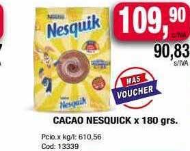 Maxiconsumo Cacao nesquick oferta
